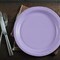 24 Count Lavender Color Round Paper Dessert Plates for Party Supplies 7"